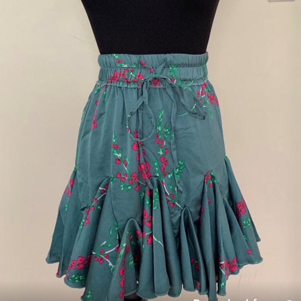 Pleated Ruffle Mini Skirt by Selfie Leslie